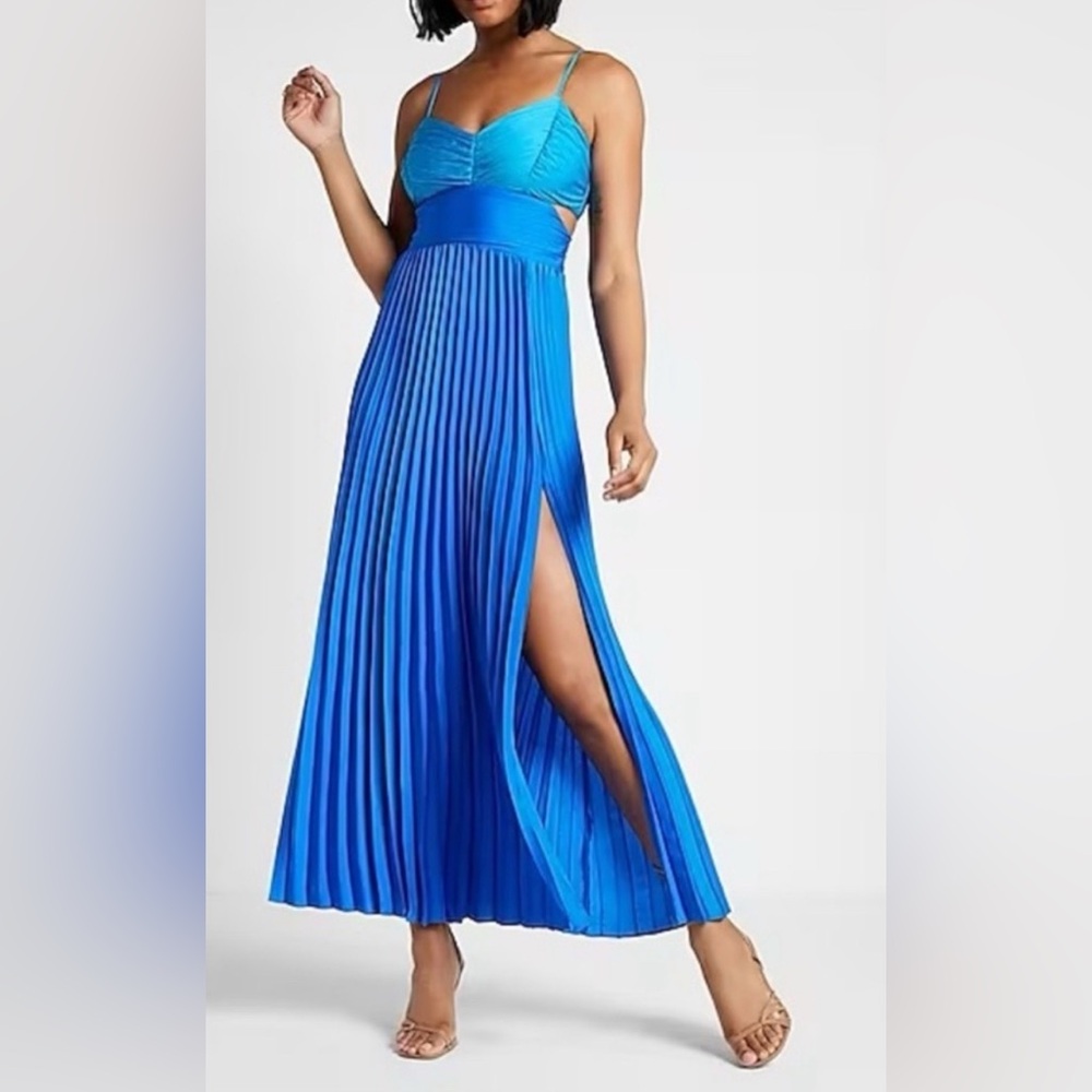 Express Vibrant Blue Maxi Dress